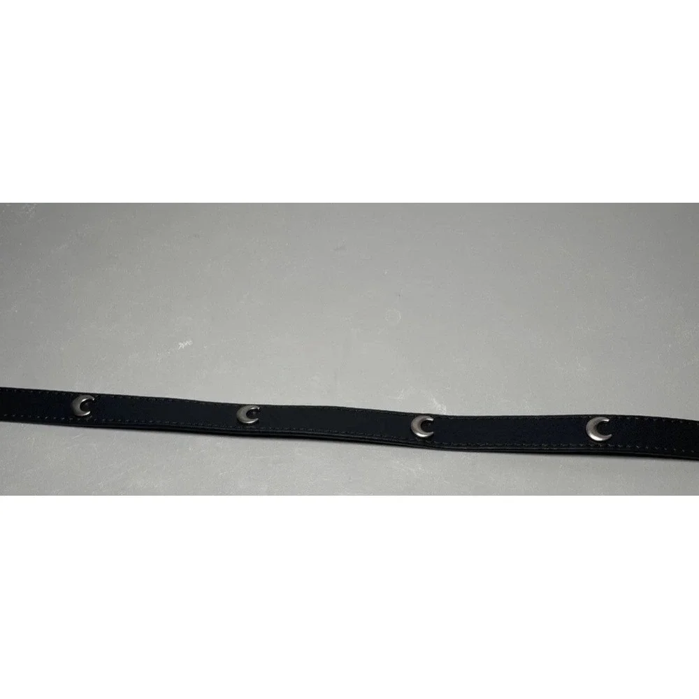 Womens Black Slim Belt‎ 34